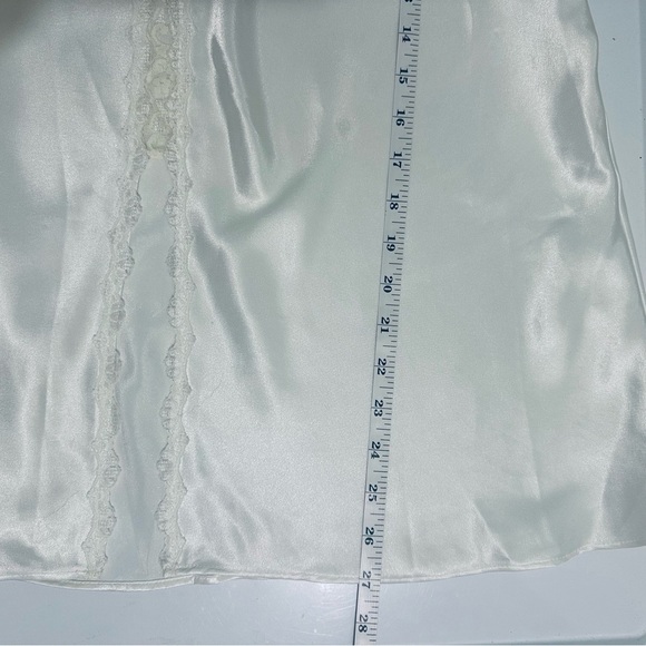 Vintage 1980’s Val Mode Lingerie Ivory White Lace Slip with Rose, Women Size XL - Picture 12 of 15